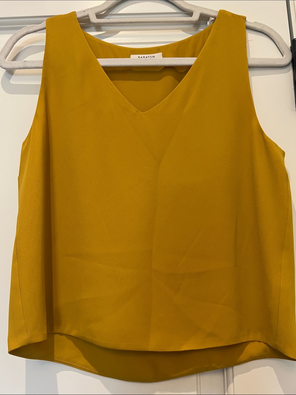 Babaton Mustard V-Neck Sleeveless Camisole